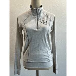Victoria’s Secret PINK Yoga Half-Zip Pullover – Gray – XS
